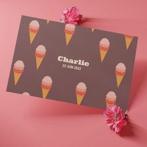 Customizable Pola Poster for Kids - A Unique and Memorable Gift! Kids Print - Ice Cream