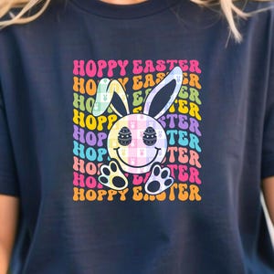 Easter Bunny Shirt, Happy Easter Tee, Cute Easter Gift for Women, Colorful Peeps Shirt, Adorable Bunny Shirt, Festive Spring Outfit