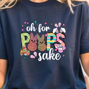 Easter Bunny Shirt, Happy Easter Tee, Cute Easter Gift for Women, Colorful Peeps Shirt, Adorable Bunny Shirt, Festive Spring Outfit
