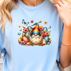 Easter Bunny Shirt, Happy Easter Tee, Cute Easter Gift for Women, Colorful Peeps Shirt, Adorable Bunny Shirt, Festive Spring Outfit