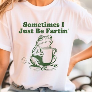 Sometimes I Just Be Fartin Shirt, Funny Frog Sweatshirt, Unhinged Tshirt, Weirdcore Outfits, Gag gift Sweater, Funny Meme Hoodie, Quirky Tee