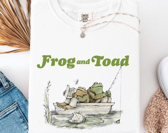 Comfort Colors® Frog And Toad Sweatshirt, Classic Book Sweatshirts, Cottagecore Aesthetic Shirt, Book Lover Gift, Man I Love Frog Tee