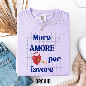 More Amor Por Favor T-Shirt - Viral Minimalist Graphic Tee, Spanish Quote Shirt, Pinterest Aesthetic Top, Trending Cute Girl Top, Girly Tee