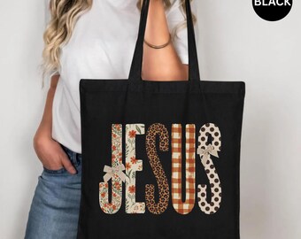 Jesus Loves You Tote Bag, Christian Faith Canvas Bag, Bible Verse Gift Tote, Faith Based Love Tote, Christian Gift Tote Bag