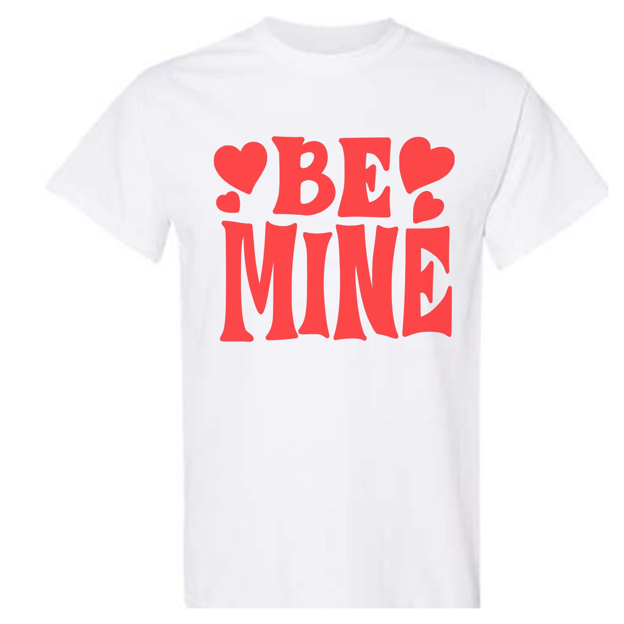 Valentine's Day Shirts For Women - Be Mine Print Graphic T-Shirt Cute Valentine Gift Top