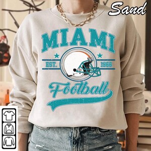 Miami Football Sweatshirt, Miami Football shirt, Vintage Style Miami Football Sweatshirt, Miami Football Fan Gift
