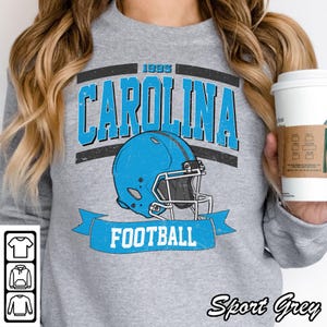 Carolina Football Crewneck Sweatshirt, Vintage Sports Fan Apparel, Trendy Game Day Gift, Unisex Carolina Sweatshirt, Carolina Football Fan