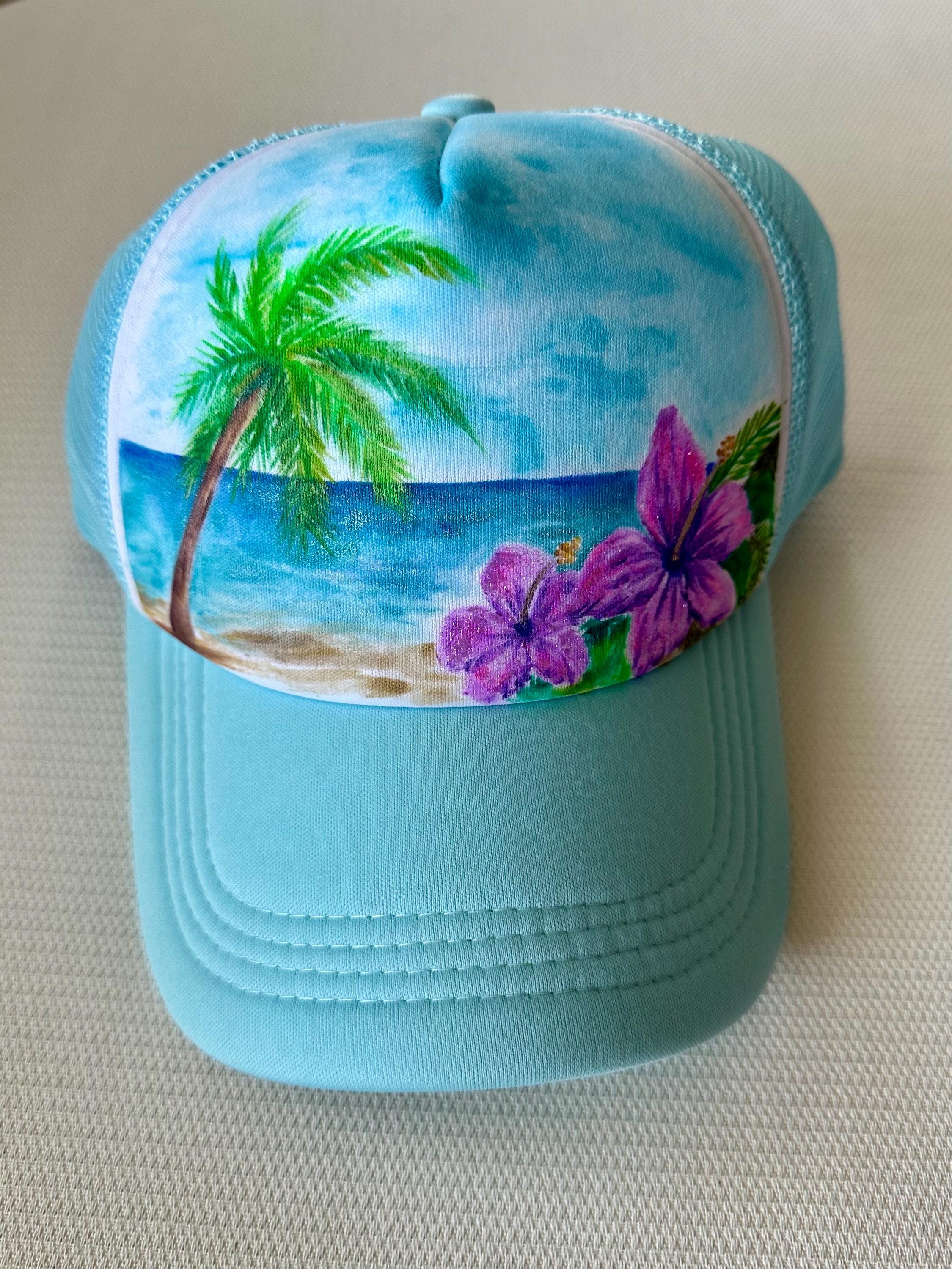 THE GIVING TREE Handpainted Cap I absolutely love my bright colorful dopamine hats so much  main image 2