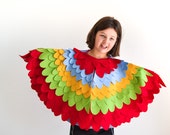 Colorful Bird Wing Costume Kids Parrot Wing Cape Kids Parrot Costume Kids Costume Carnival Costume For Boys Halloween Costume for girls