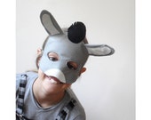 Kids Mask, Donkey Mask, Kids Animal Mask, Donkey Costume Accessory Halloween Mask, Carnival Mask for Boys, For Girls, Nativity Play Mask
