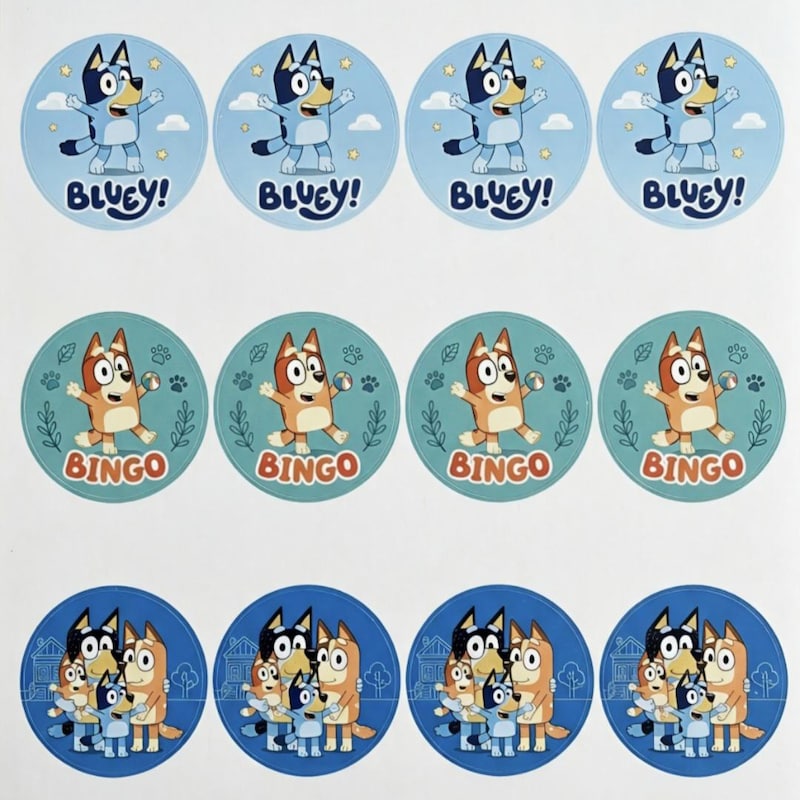 Edible Paper Designs Bluey - Etsy