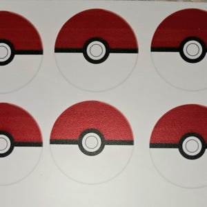 Poke ball edible images