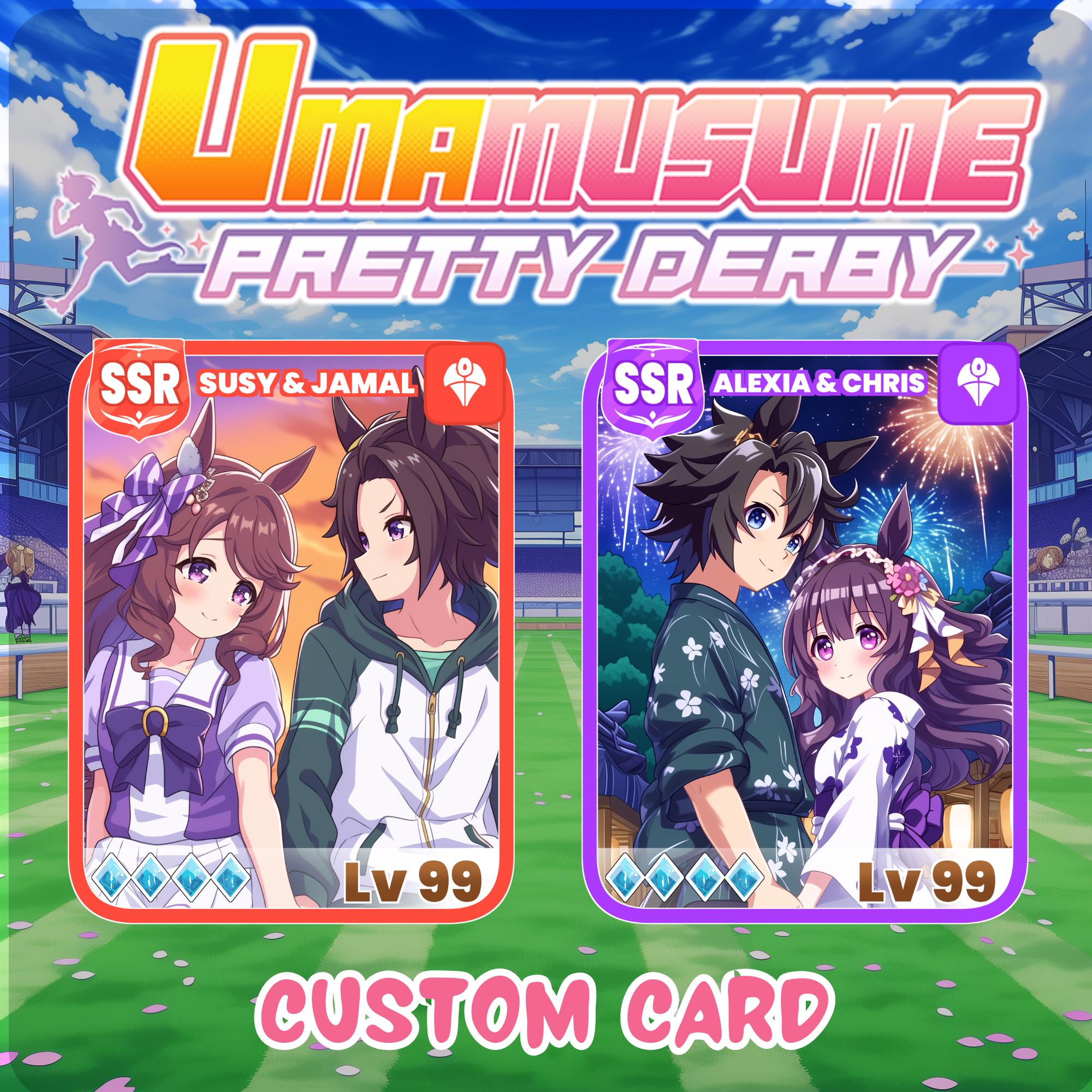 Musume First Design Uma Musume Pretty Derby Card | Custom Anime Portrait From Photo | OC ...