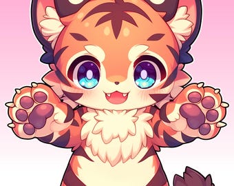 Custom Furry Art Commission | Chibi Style Pfp | Fursona Avatar | Cute Furry Profile Picture | Hand-Drawn Anthro Artwork, Digital