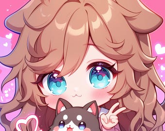 Custom Chibi PFP, Anime Cute art, Digital Art (High Resolution)
