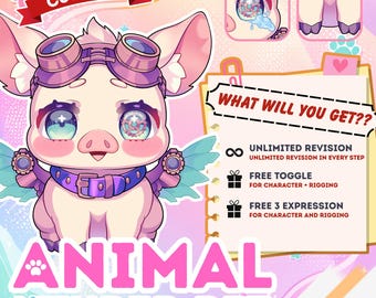 Custom VTuber Pet | Live2D Animated Mascot | Cute Stream Companion | Twitch & VTube Studio