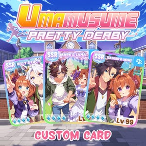Custom Uma Musume Pretty Derby Card | Anime From Photo | Personalized Uma Musume Anime Portrait | Uma Musume Birthday or Anniversary Gift
