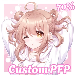 Custom PFP | Anime Character Commission, Pfp for Twitch, Chibi Pfp, Vtuber PFP, Profile Icon, Profile Picture, Custom Anime PFP Commission