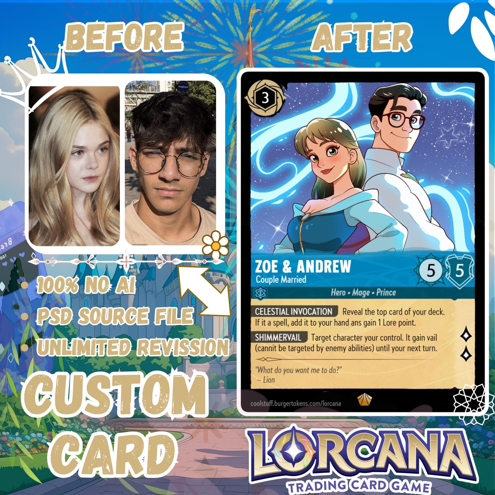 Lorcana Card Template - Etsy