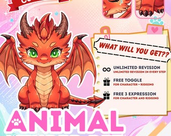 Cute Live2D VTuber Mascot | Custom Pet Commission | Animated Companion for Streamers