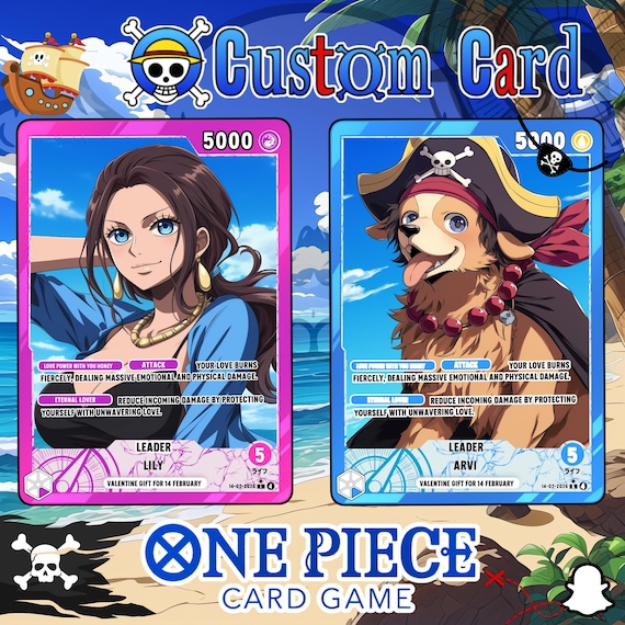 one piece card game gift Custom One Piece Card Game | Personalized Manga Panel Card for Couples |  Valentine, Wedding & Anniversary Gift | One Piece Style