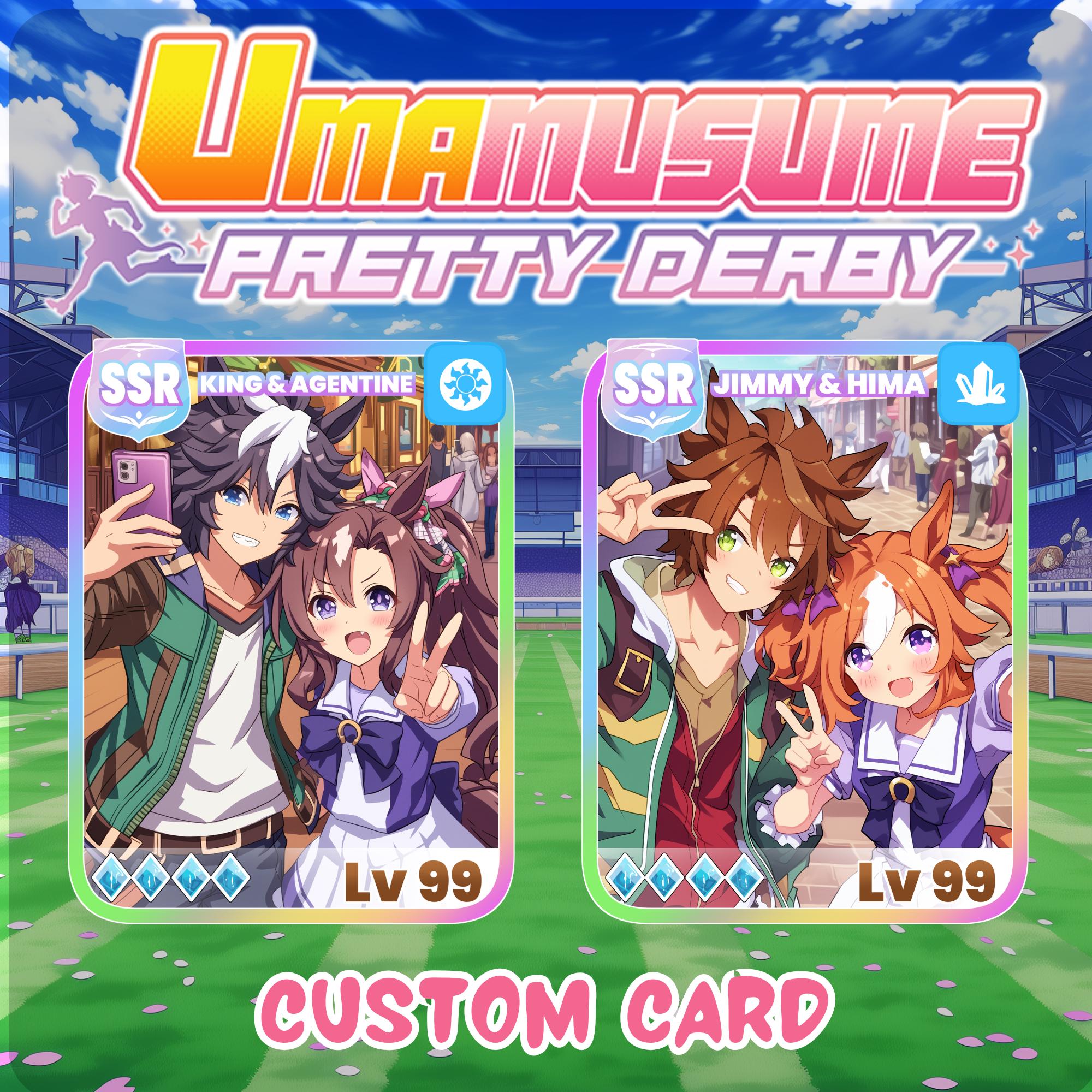 Musume First Design Uma Musume Pretty Derby Card | Custom Anime Portrait From Photo | OC ...
