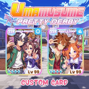 Custom Uma Musume Pretty Derby Card | Anime From Photo | Personalized Uma Musume Anime Portrait | Uma Musume Birthday or Anniversary Gift
