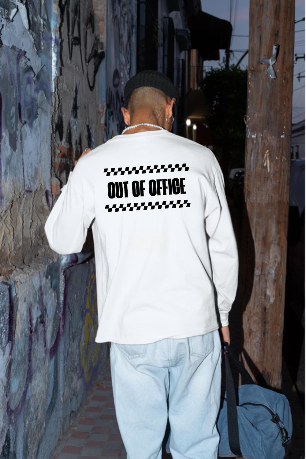 Out Of Office, Garment-Dyed Heavyweight Long-Sleeve Shirt, Long Sleeve T-Shirt, Racing, Ringspun Cotton