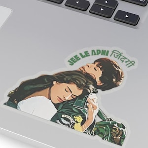 Bollywood Sticker: SRK und Kajol Sticker | DDLJ Jee Le Apni Zindagi | Desi Kunst | Indischer Film | Desi Sticker | Shah Rukh Khan | Desi Druck