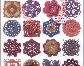 SC Out-of-Print Japanese Craft Pattern Book Crochet 300 Patterns Applique Edging Polygon Motif
