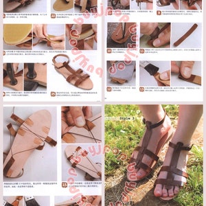 SC Out OF Print Japanese Craft Book Hand Sewing Leather Sandal Slipper image 4