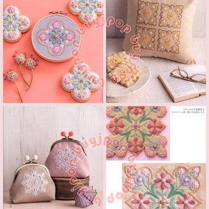 NEW Japanese Embroidery Craft Book Kunika Totsuka Sweet Cookie Embroidery image 5