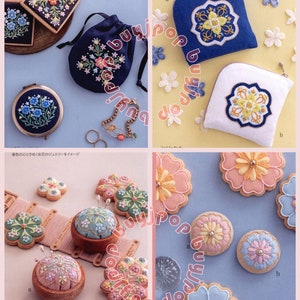 NEW Japanese Embroidery Craft Book Kunika Totsuka Sweet Cookie Embroidery image 6