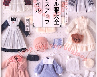 Japanese Doll Outfit Sewing Design Pattern Book Encyclopedia of Doll Clothes Dress Up Style BIG SIZE