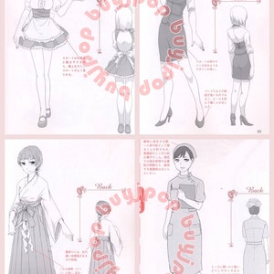 Manga Anime Comic Character Costume 200 Female Uniforms Outfit Illustration How To Draw Japanese Book image 6
