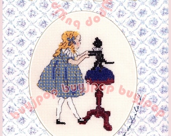Japanese Embroidery Craft Pattern Book Fairy Tale Girl Animal Wonderland Cross Stitch