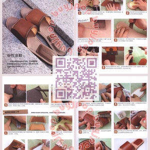 SC Out OF Print Japanese Craft Book Hand Sewing Leather Sandal Slipper image 6