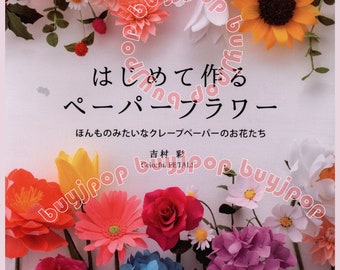 Make Realistic Paper Flower with step-by-step how to make Japanese Craft Pattern Book