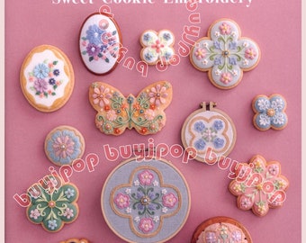 NEW Japanese Embroidery Craft Book Kunika Totsuka Sweet Cookie Embroidery