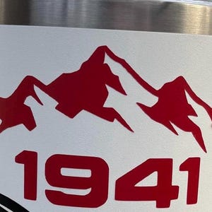 Mountain Vinyl Decal Accessory Outdoor Adventure Retro Design Weatherproof Sticker Offroad Vehicle Bumper Decoration Rugged Graphic image 15