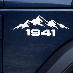 Mountain Vinyl Decal Accessory Outdoor Adventure Retro Design Weatherproof Sticker Offroad Vehicle Bumper Decoration Rugged Graphic image 10