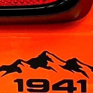 Mountain Vinyl Decal Accessory Outdoor Adventure Retro Design Weatherproof Sticker Offroad Vehicle Bumper Decoration Rugged Graphic image 7