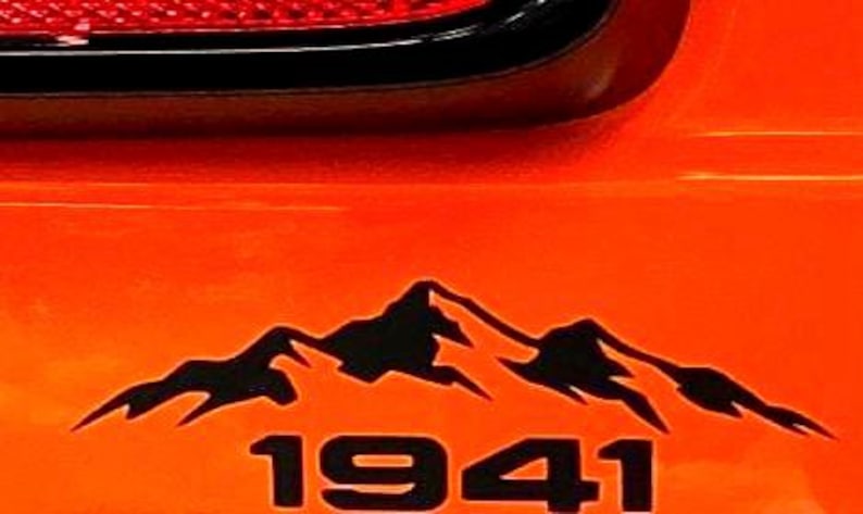Mountain Vinyl Decal Accessory Outdoor Adventure Retro Design Weatherproof Sticker Offroad Vehicle Bumper Decoration Rugged Graphic image 7