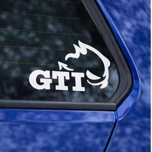Gti Devil Decal Vinyl Sticker Car Decoration Exterior Accessory Automotive Design Emblem Badge Matte Finish Glossy Option Custom Color Fast image 5