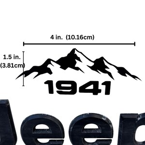 Mountain Vinyl Decal Accessory Outdoor Adventure Retro Design Weatherproof Sticker Offroad Vehicle Bumper Decoration Rugged Graphic image 5