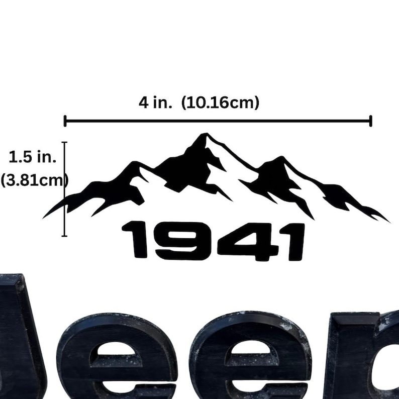Mountain Vinyl Decal Accessory Outdoor Adventure Retro Design Weatherproof Sticker Offroad Vehicle Bumper Decoration Rugged Graphic image 5