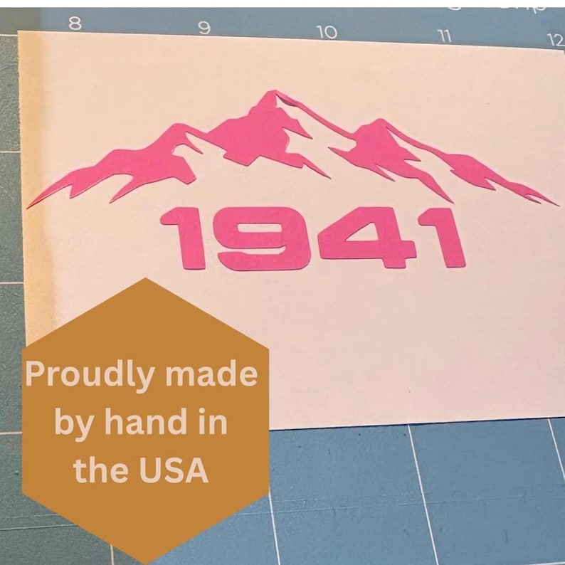 Mountain Vinyl Decal Accessory Outdoor Adventure Retro Design Weatherproof Sticker Offroad Vehicle Bumper Decoration Rugged Graphic image 17