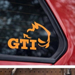 Gti Devil Decal Vinyl Sticker Car Decoration Exterior Accessory Automotive Design Emblem Badge Matte Finish Glossy Option Custom Color Fast image 6