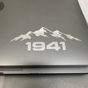 Mountain Vinyl Decal Accessory Outdoor Adventure Retro Design Weatherproof Sticker Offroad Vehicle Bumper Decoration Rugged Graphic image 13