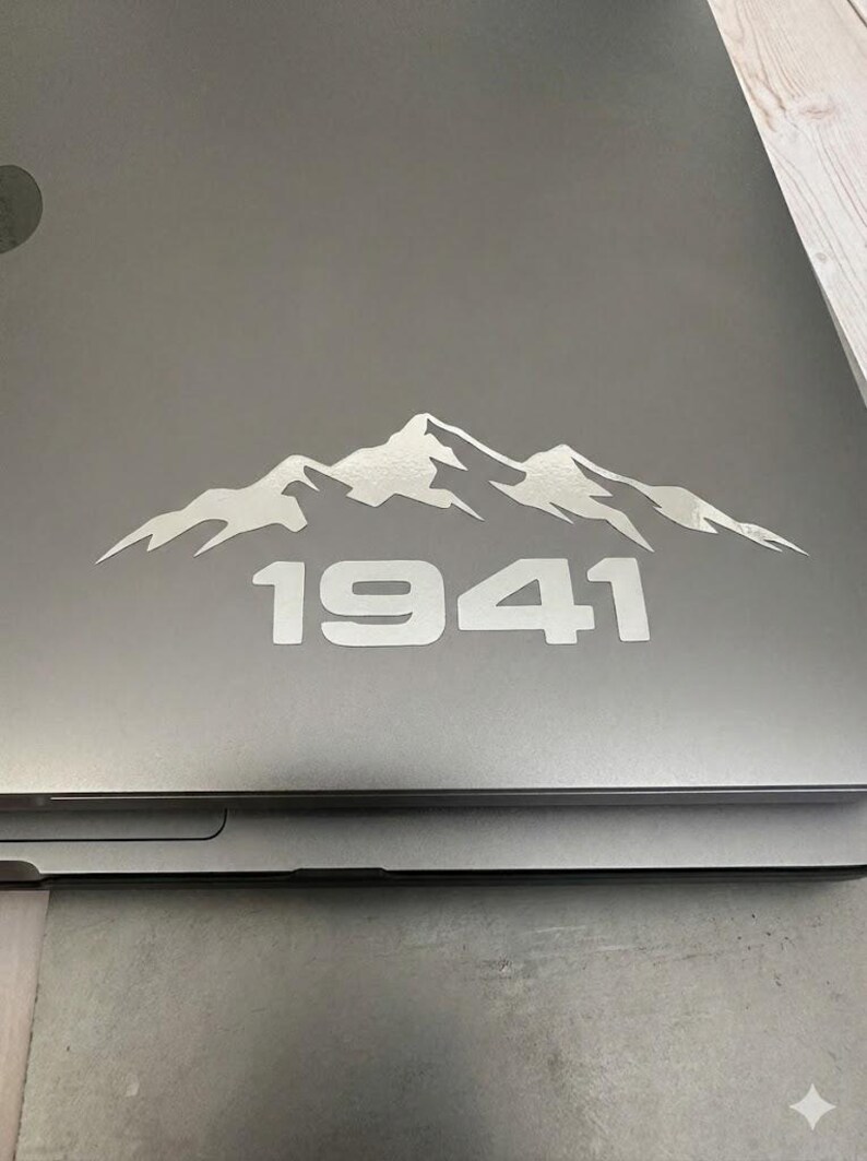 Mountain Vinyl Decal Accessory Outdoor Adventure Retro Design Weatherproof Sticker Offroad Vehicle Bumper Decoration Rugged Graphic image 13